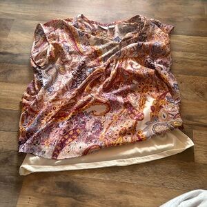 Liz Claiborne Multicolor Paisley Top